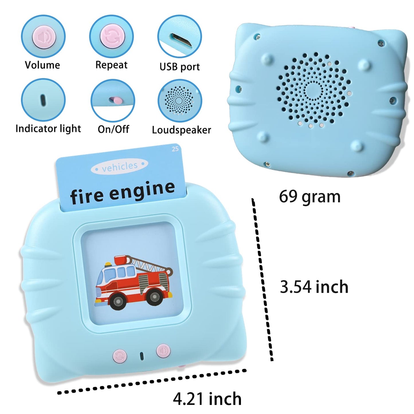 Toys for 2 3 4 5 Year Old Boys and Girls, 384 Sight Words Talking Flash Cards Autism Sensory Toys for Autistic Children, Speech Therapy Toys Educational Learning Montessori Toys