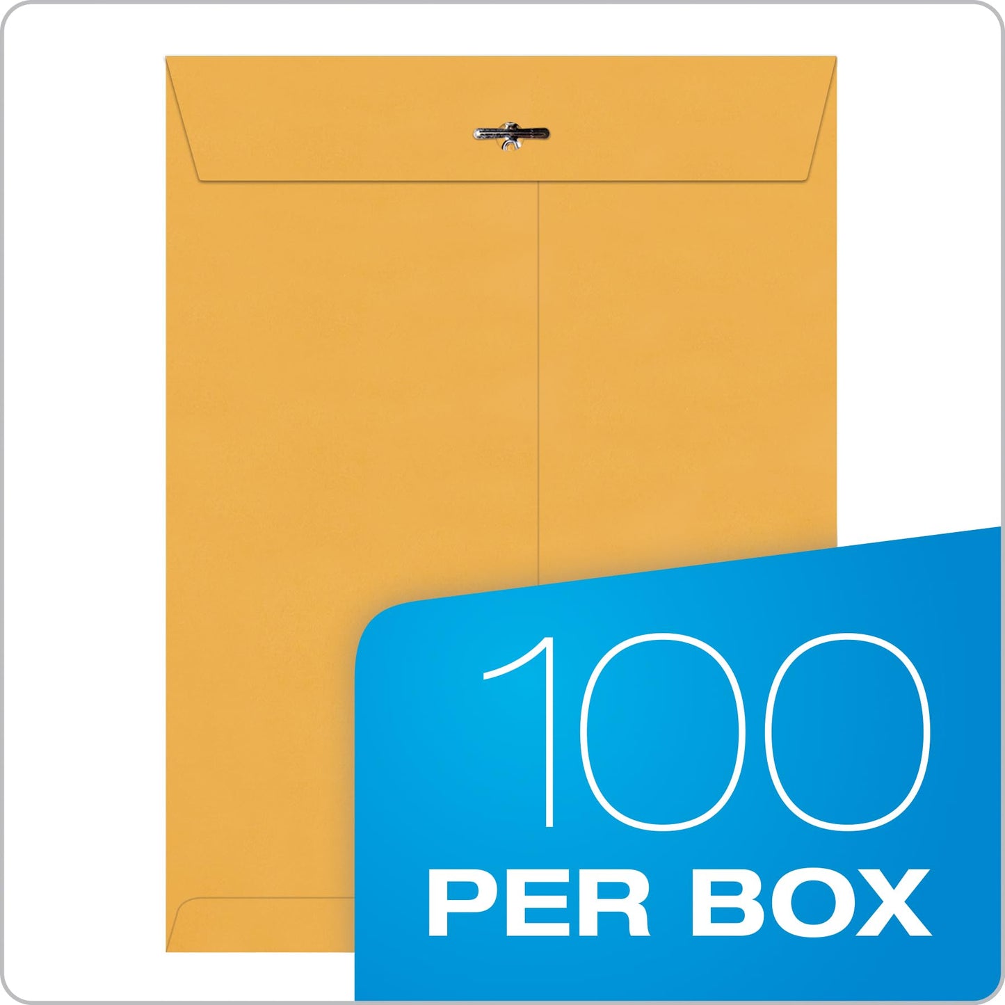 Quality Park 9x12 Gummed Clasp Envelopes, 100 Pack