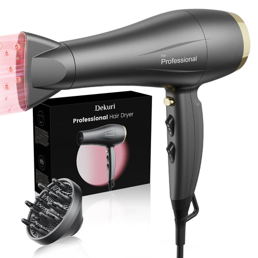 Ionic Hair Dryer with Diffuser and Cool Shot