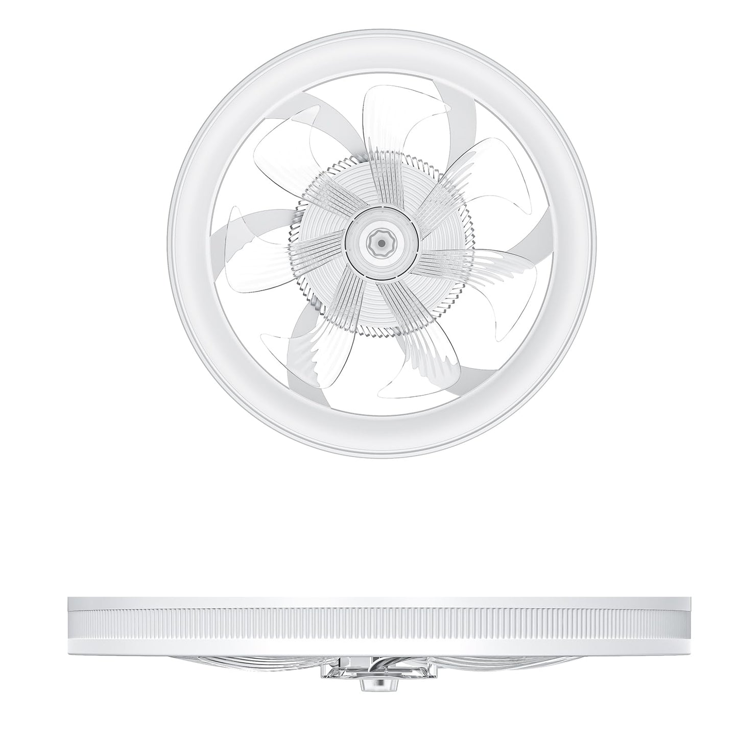 Acesal Low Profile Ceiling Fan with Lights