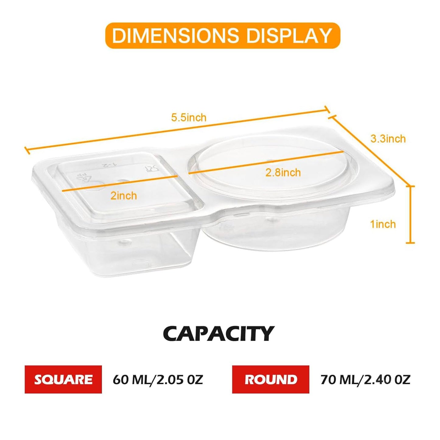 20 Sets Reusable Snack Containers with Lids
