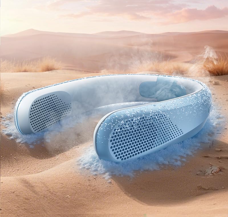 Rechargeable Neck Fan by RANVOO, Hands-Free Cooling