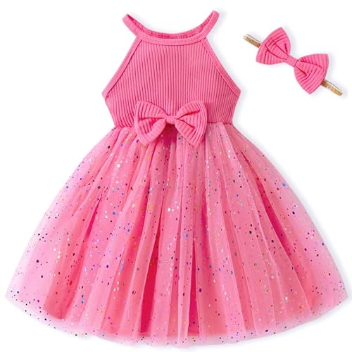 Baby Girl Tulle Dress with Bow Daisy Belt