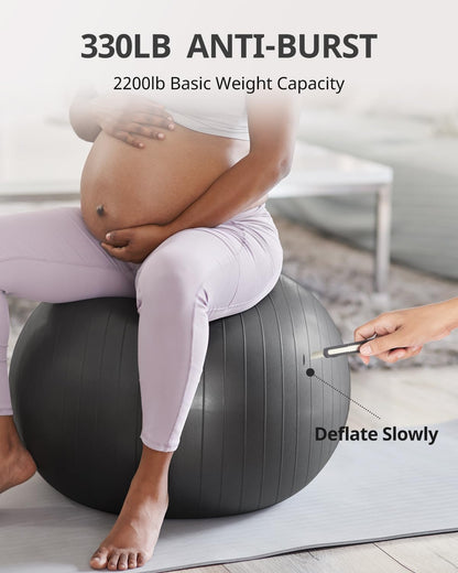 Trideer Extra Thick Yoga Ball for Exercise