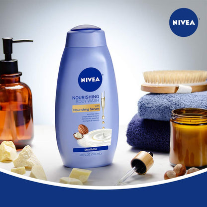NIVEA Nourishing Shea Butter Body Wash 20 Fl Oz