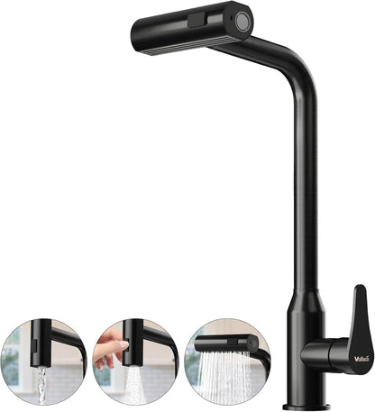 VallisCo Pull Down Kitchen Faucet with Sprayer