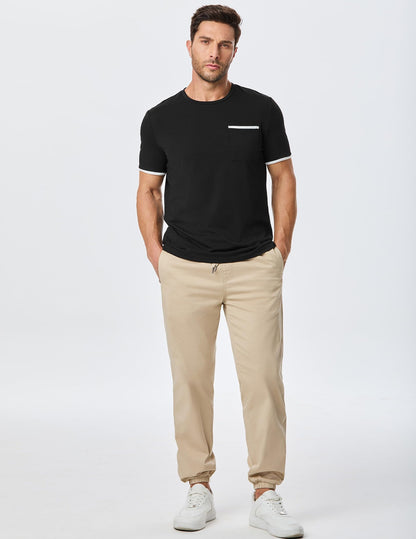 3 Pack Cotton Crewneck Men's Moisture Wicking Tees