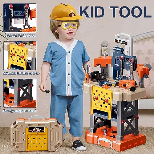 Kids Tool Bench Set with Electric Toy Drill