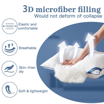 BedTreat Cooling Queen Size Down Alternative Pillows