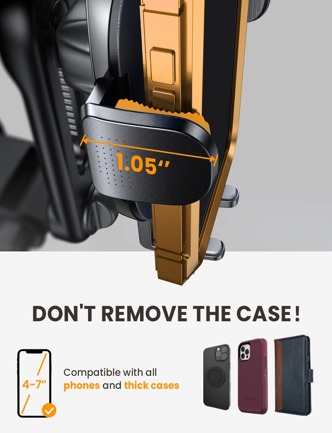 LISEN Universal Car Phone Mount for Hands-Free Use