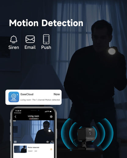1080P Indoor Security Camera with Night Vision