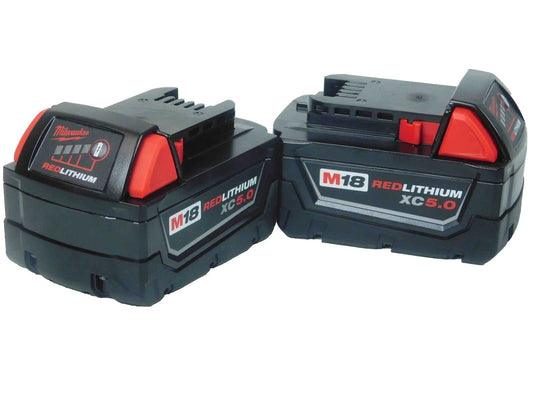 Milwaukee M18 REDLITHIUM XC 5Ah Battery 2-Pack