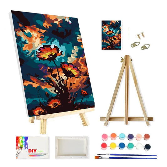 Paint by Numbers Kit for Adults - Flowers