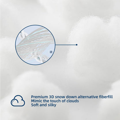 COONP All Season Comforters Queen Size, Cooling Down Alternative Quilted Duvet Insert with Corner Tabs,Winter Warm Hotel Comforter,Machine Washable-88 x 88 Inches,Pure White