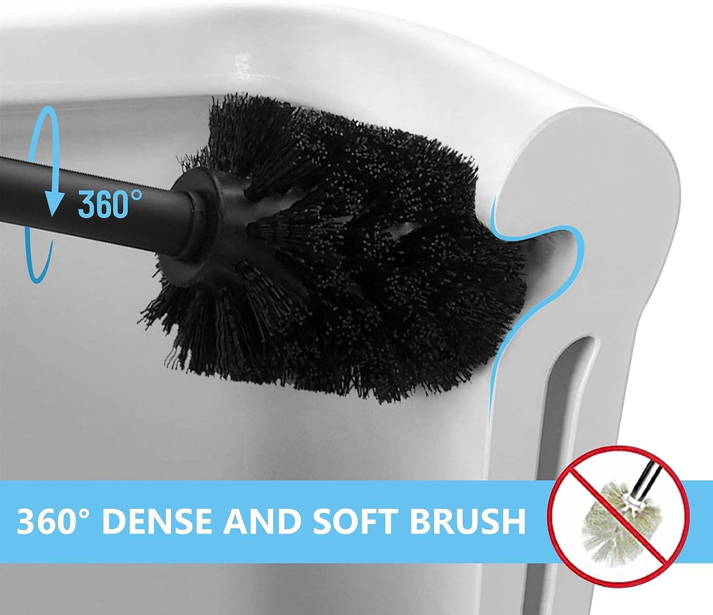 2-in-1 Toilet Brush and Plunger Set