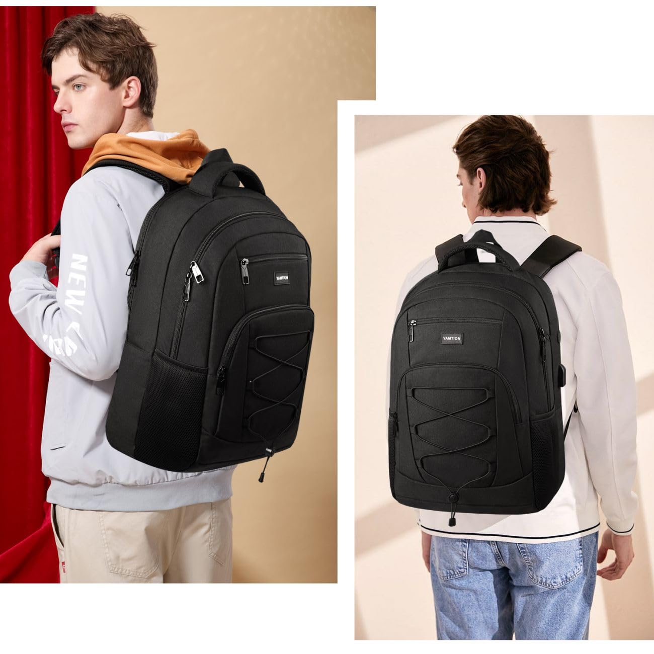 YAMTION USB Laptop Backpack for Students & Work