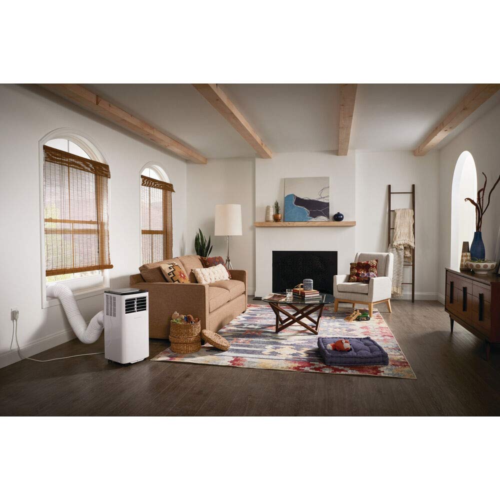 Frigidaire FHPC082AC1 Portable Room Air Conditioner, 8,000 BTU (ASHRAE)/5,500 BTU (DOE) with a Multi-Speed Fan, Dehumidifier Mode, Easy-to-Clean Washable Filter, in White