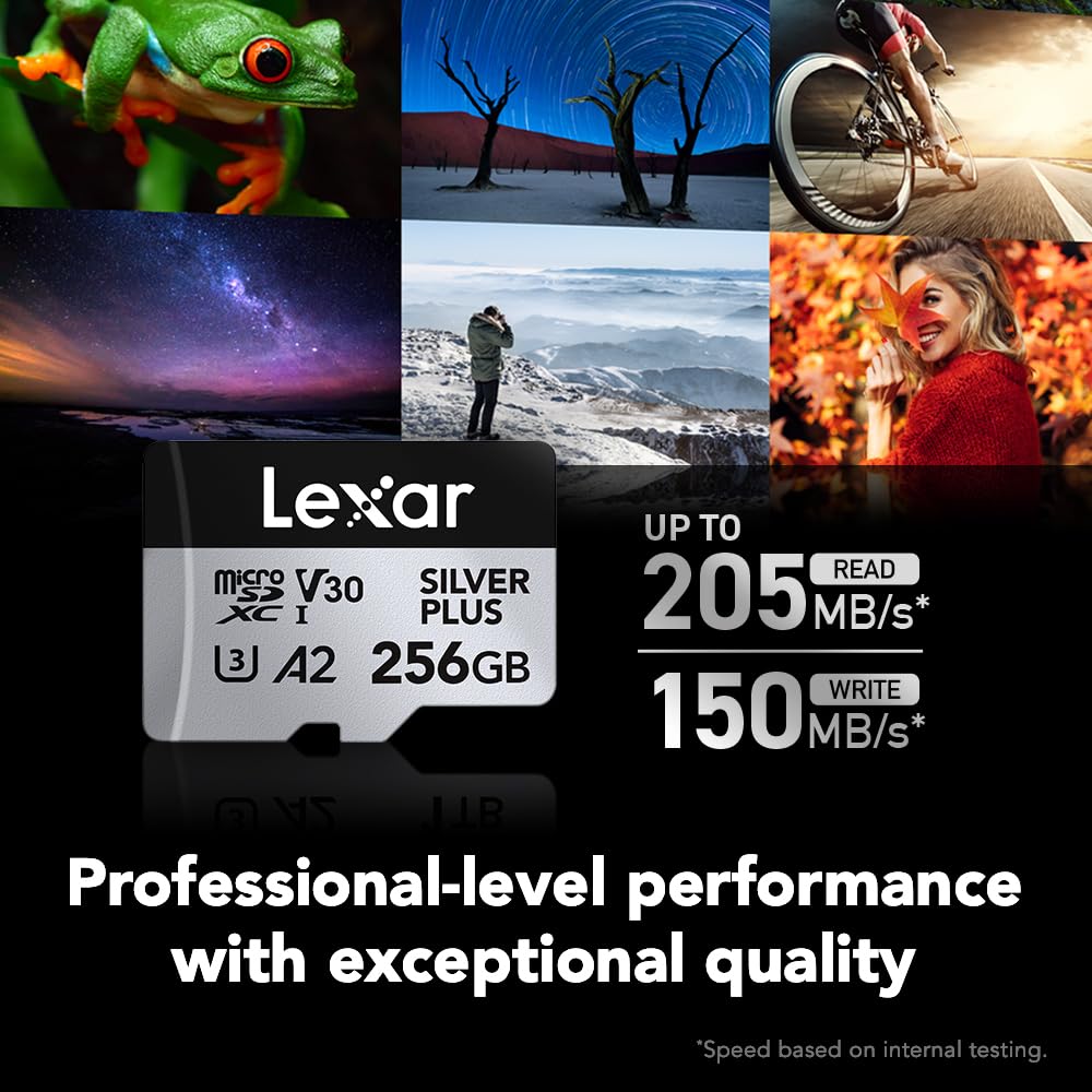 Lexar 256GB microSDXC Card (2-Pack) UHS-I