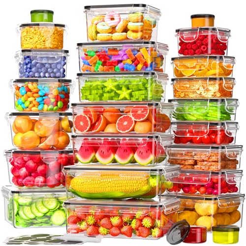 50 Pack Food Storage Containers with Airtight Lids