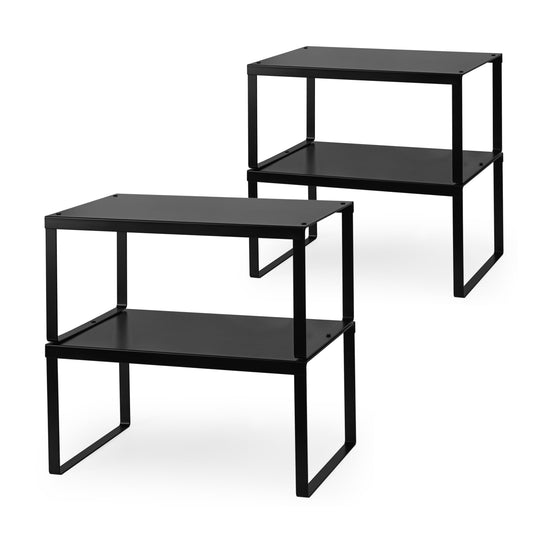 4-Pack Expandable Cabinet Shelf Organizer