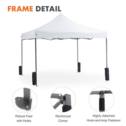 10x10 Heavy Duty Canopy Tent with Sand Bags