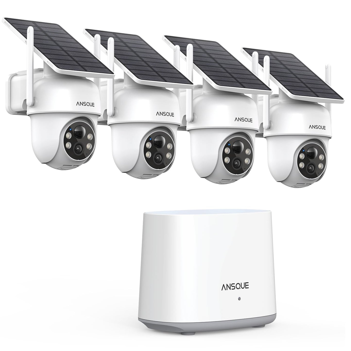 ANSQUE 4-Camera Wireless Outdoor Security System