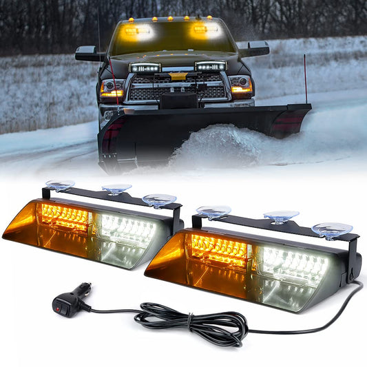 2 Pack LED Emergency Strobe Dash Lights