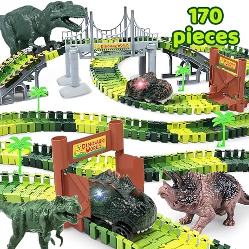 Dinosaur Race Track Toy Set by Boffe