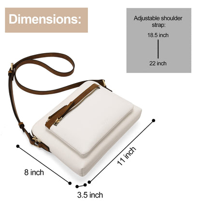 CLUCI Soft Leather Crossbody Purse for Women