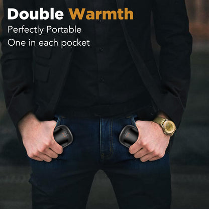 Rechargeable Hand Warmers 2-Pack for Indoor/Outdoor