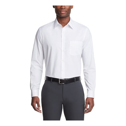 Van Heusen Men's White Dress Shirt, Regular Fit