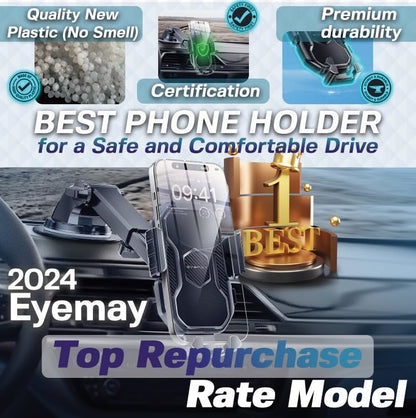 Eyemay 3-in-1 Car Phone Holder Mount