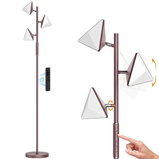 Dimmable LED Tree Floor Lamp with Remote Control