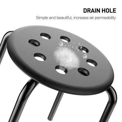 Yaheetech 5-Pack Black Round Plastic Stools