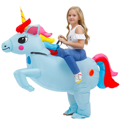 KOOY Kids Inflatable Unicorn Costume for Halloween