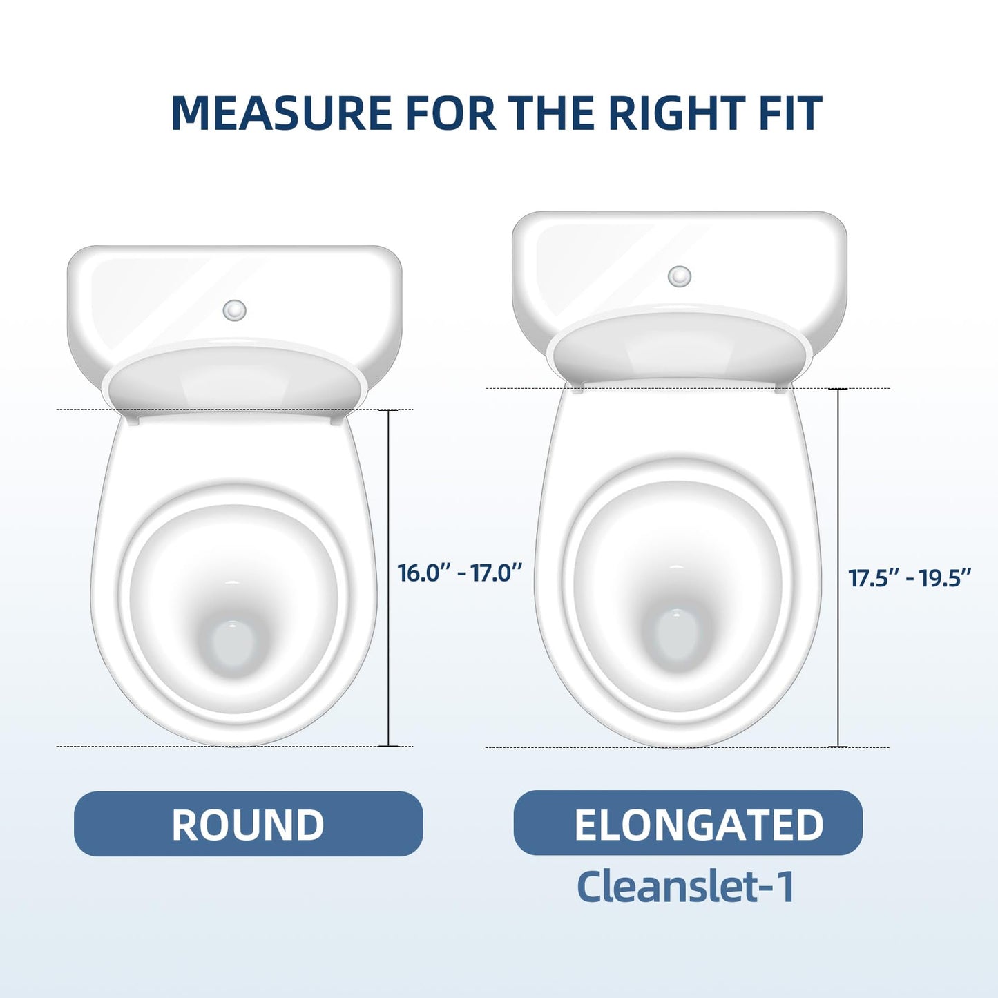 SmartWhale Bidet Toilet Seat, Elongated Non-Electric Bidet Seat, Dual-Nozzle, Rear/Feminine Wash, Adjustable Water Pressure, Easy Installation, Quiet Close, Cleanslet-1