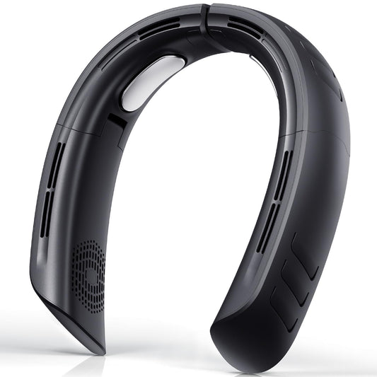 Portable Rechargeable Neck Fan with 360° Cooling