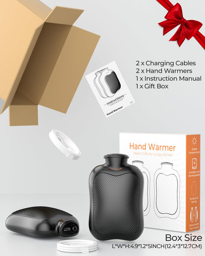Rechargeable Hand Warmers 2 Pack with Heat Settings