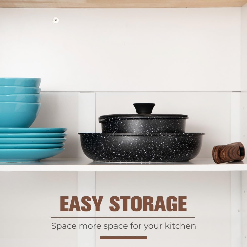 Nonstick Induction Cookware Set for Camping