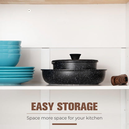 Nonstick Induction Cookware Set for Camping