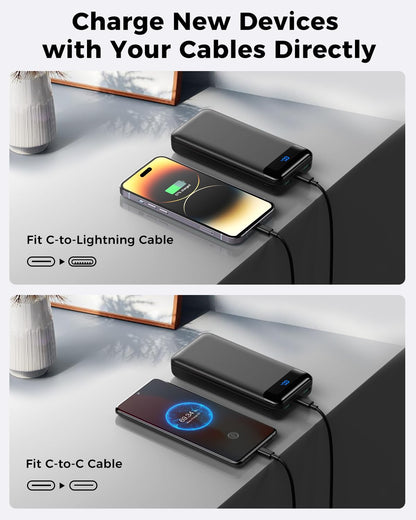 Enerwow 40000mAh PD Power Bank Fast Charger