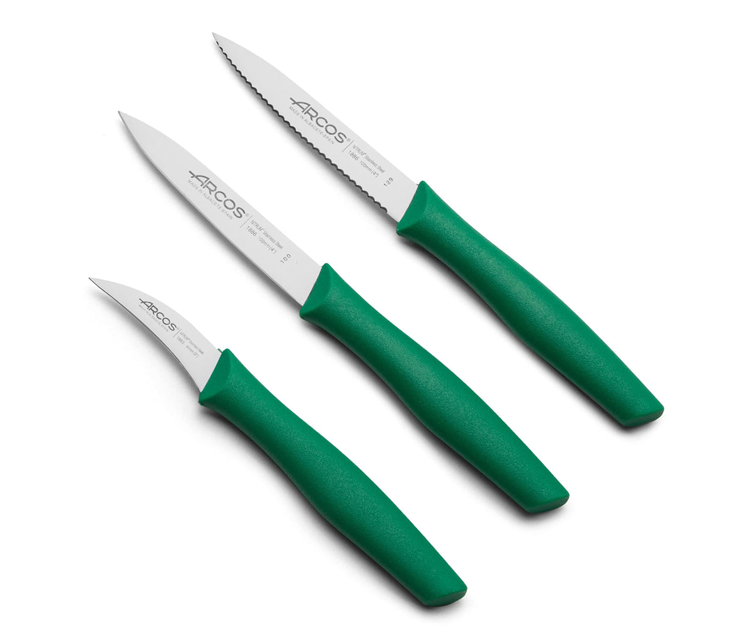Arcos 3-Piece Stainless Steel Paring Knife Set