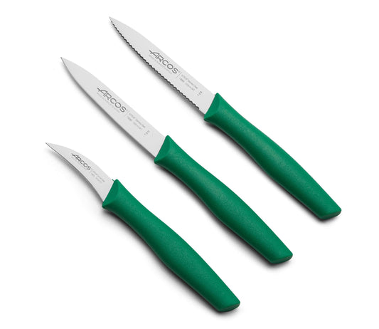 Arcos 3-Piece Stainless Steel Paring Knife Set
