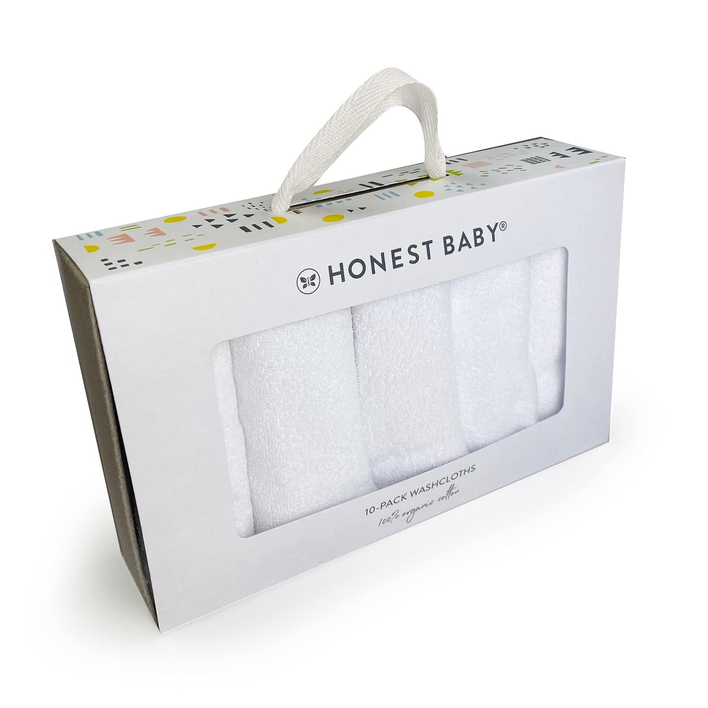 10-Pack HonestBaby Organic Cotton Wash Cloths