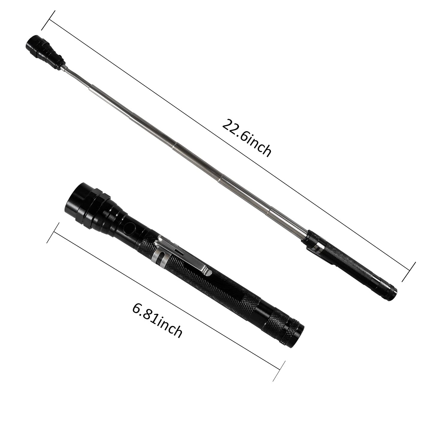 KUCHEY Fathers Day Dad Gifts for Him Magnetic Flashlight Pickup Tool Stocking Stuffers for Men Cool Magnet Telescoping Gadgets with LED Valentines Day for Mens Husband Christmas Gifts