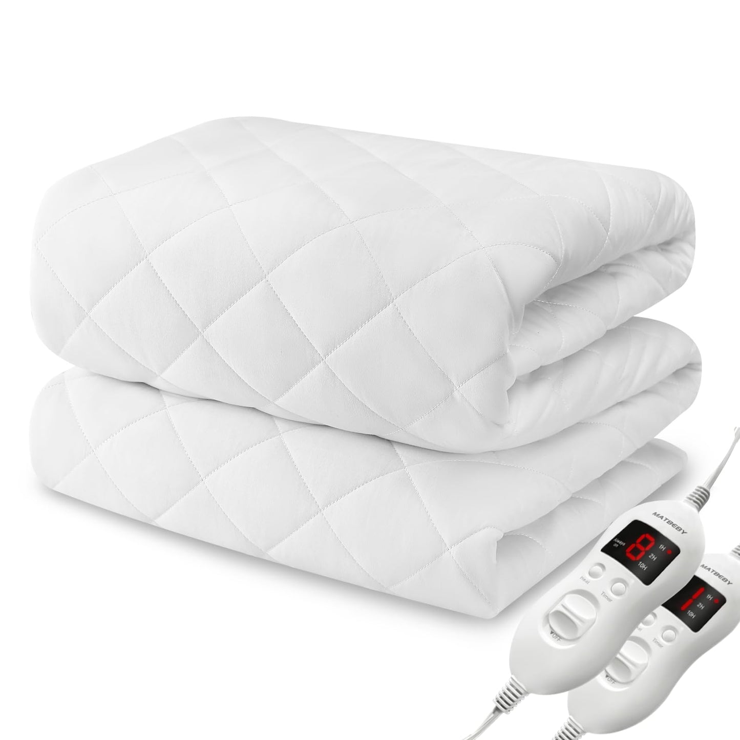 Heated Mattress Pad Queen Size with Dual Control