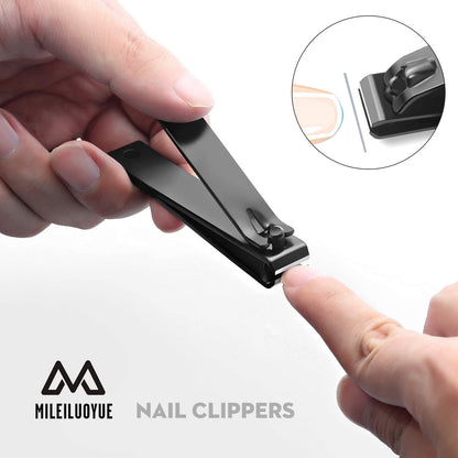 Nail Clippers Set with File in Metal Box