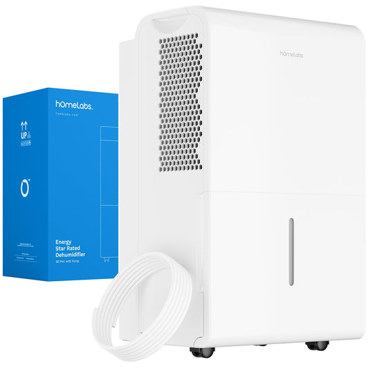 50 Pint hOmeLabs WiFi Dehumidifier with Pump