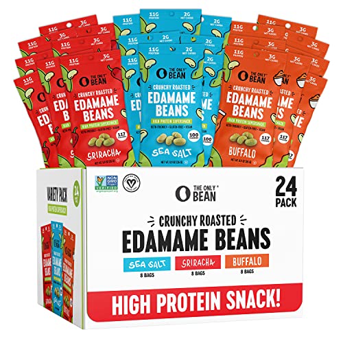 24 Pack Crunchy Roasted Edamame High Protein Snack