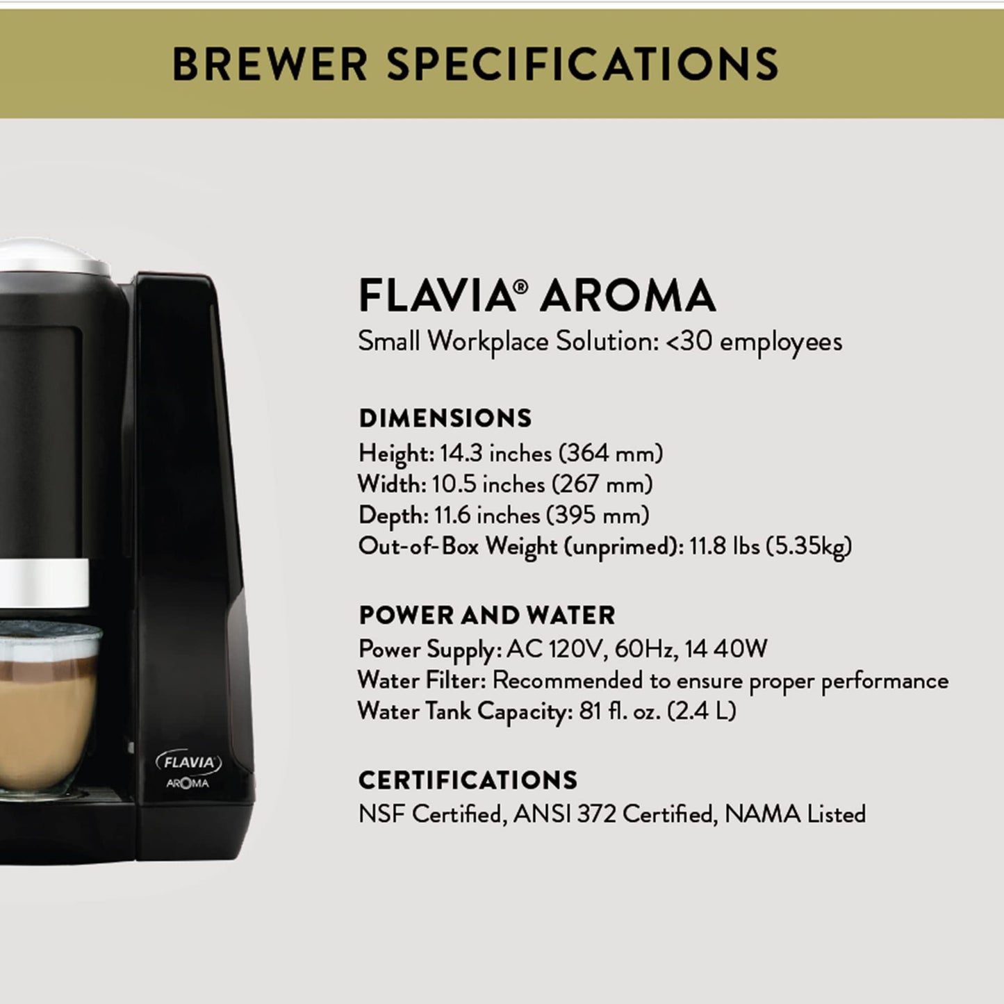 Flavia Coffee Brewer for Freshpacks